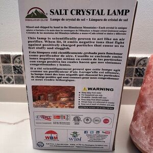 Salt crystal lamp